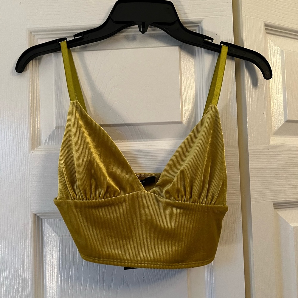 Mustard Yellow Bralette Tank Top